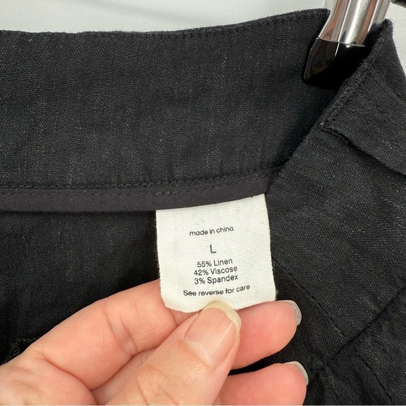 Alp N Rock ANR+ Molly Tailored Linen Blend Shorts in Black Size L - Picture 8 of 12